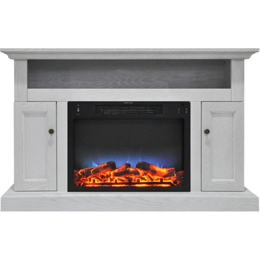 Cambridge Electric Mantel Fireplaces - CAMBR5021 2WHTLED