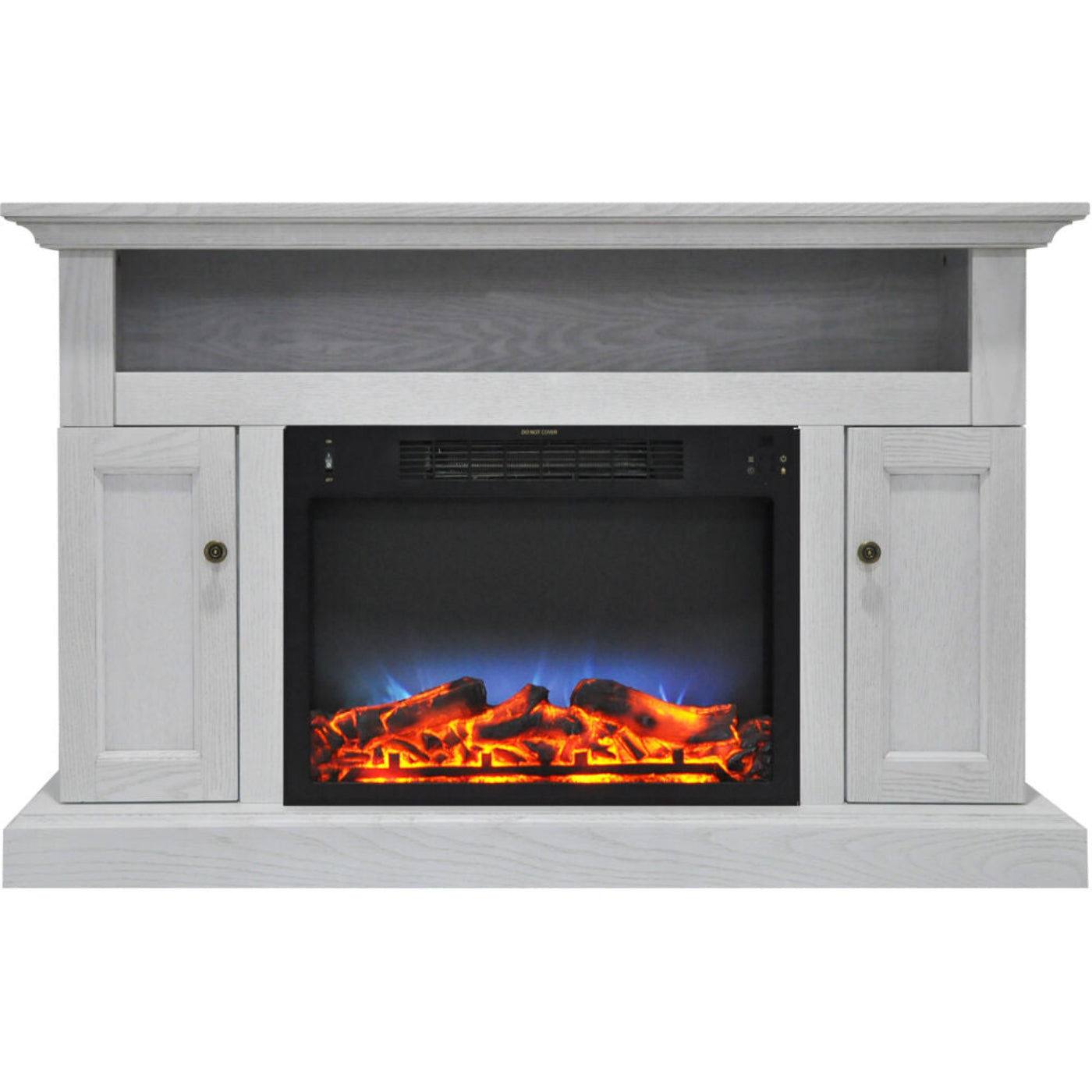 Cambridge Electric Mantel Fireplaces - CAMBR5021 2WHTLED