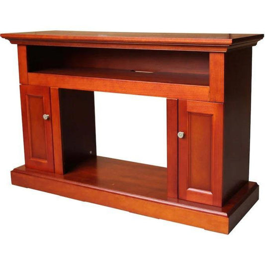 Cambridge Sorrento Electric Fireplace Heater with 47-In. Mahogany TV Stand, Enhanced Log Display, Multi-Color Flames and Remote Control - CAM5021-2CHRLG3