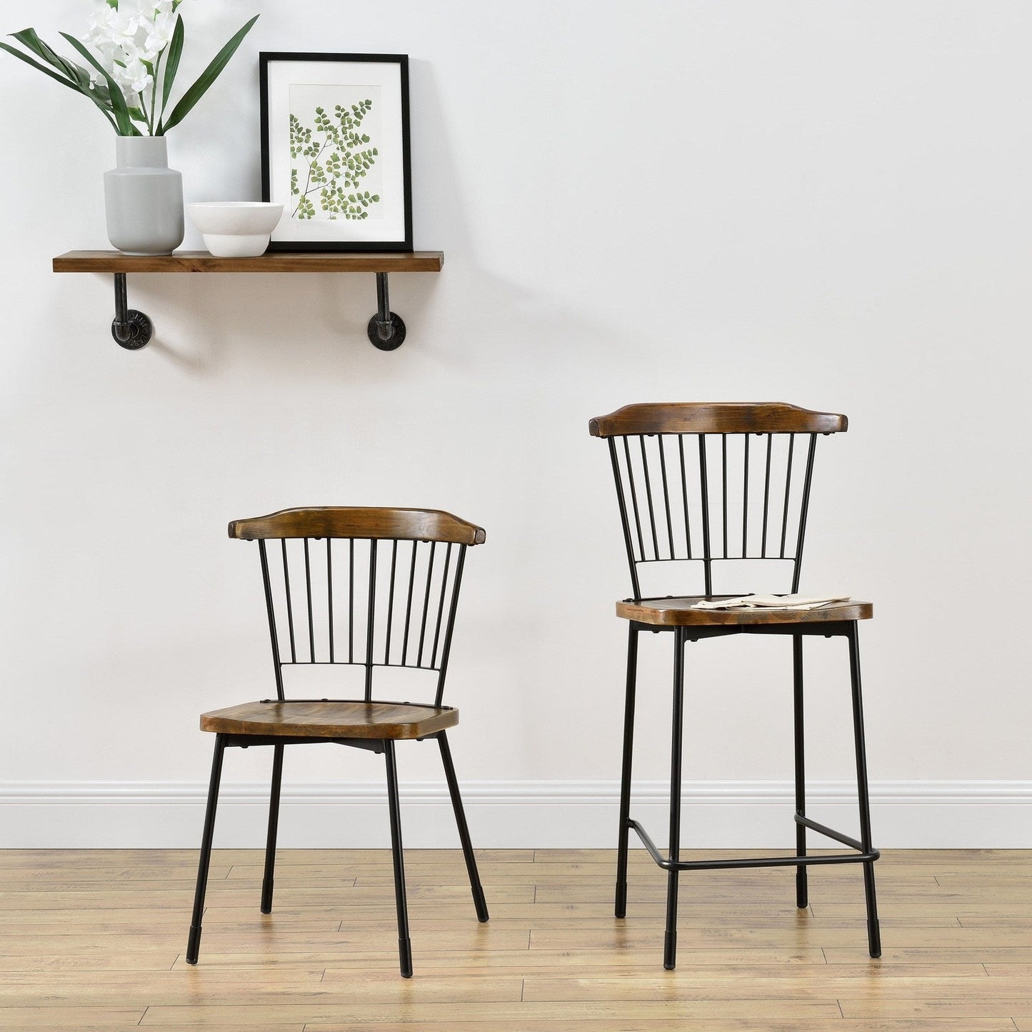 New Pacific Direct Greco Counter Stool, (Set of 2) - 9300044