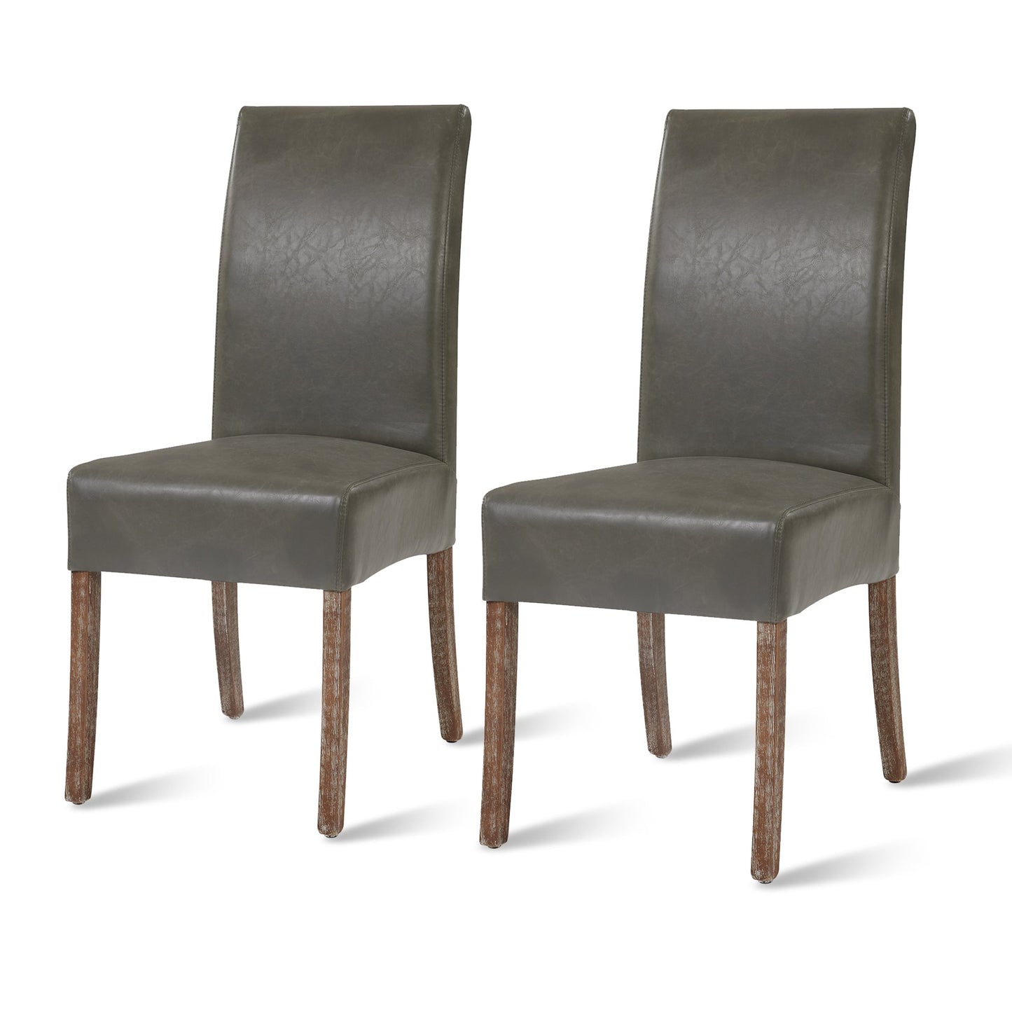 New Pacific Direct Valencia Bonded Leather Chair, (Set of 2) - 108239B-V04