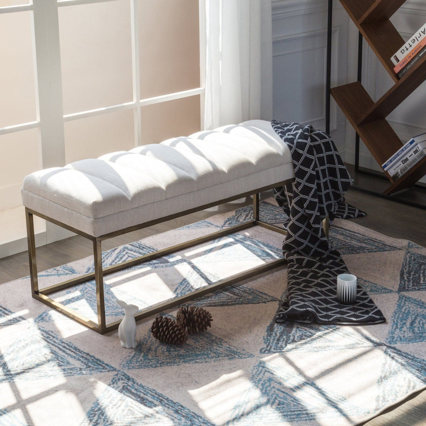 New Pacific Direct Darius Fabric Bench - 3900029-279