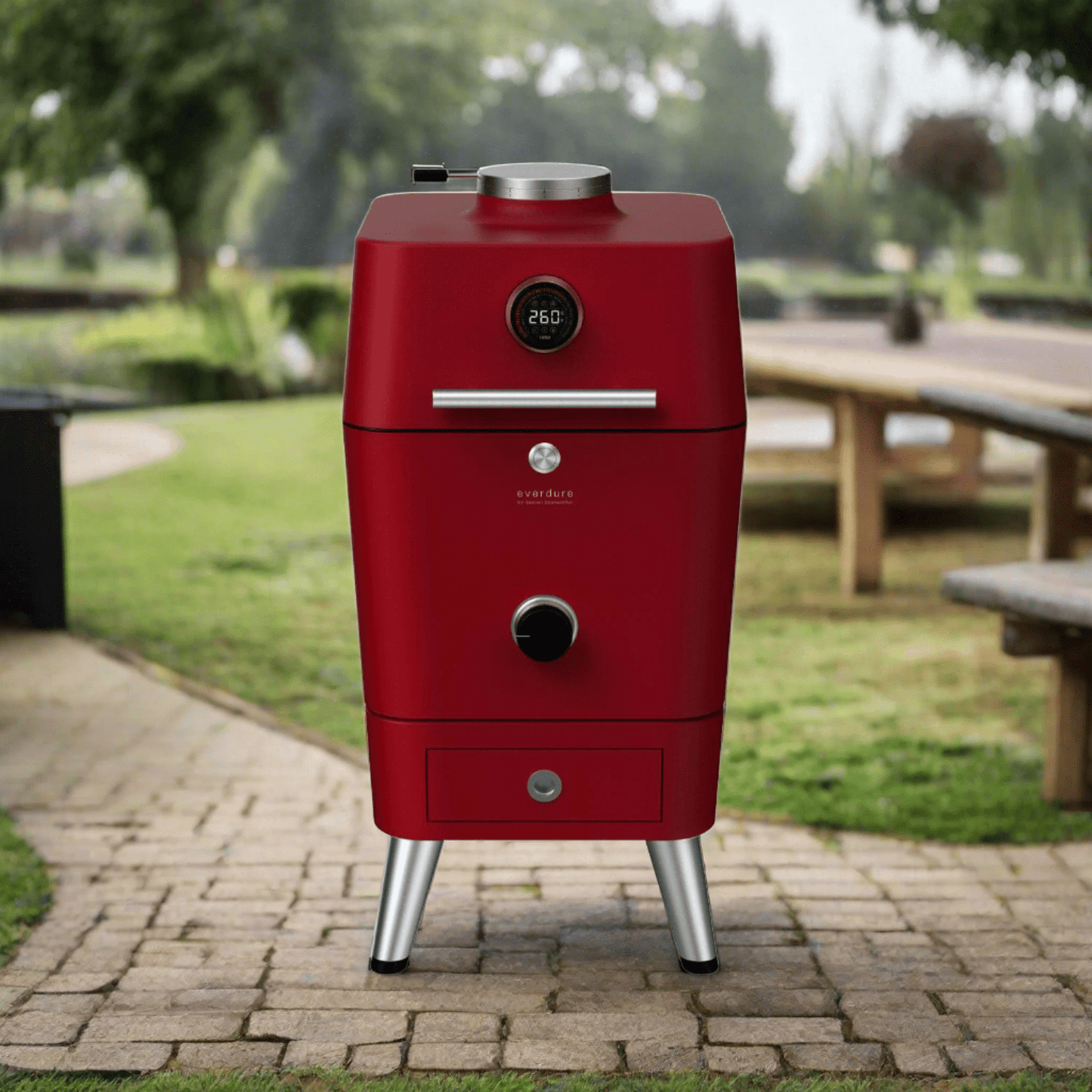 Everdure By Heston Blumenthal 4K 21-Inch Charcoal Grill & Smoker - CE4KMUS