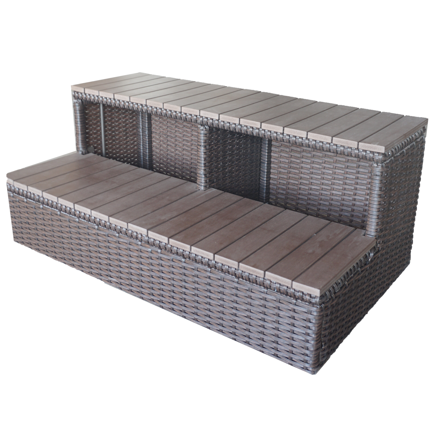 Tru Grit Wicker Spa Step - 90in Spas - 1770268513675_978