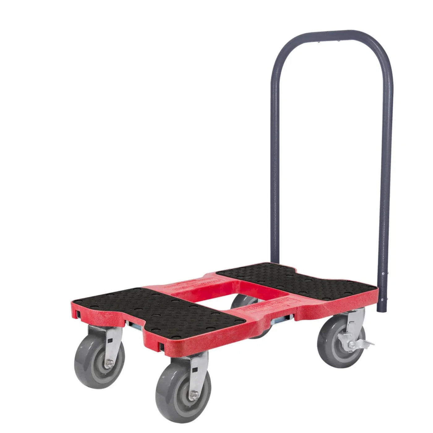 Tru Grit Snap-Loc 1800 Lb Super-Duty Professional E-Track Push Cart Dolly Red SL1800P6R - 1770270688956_595