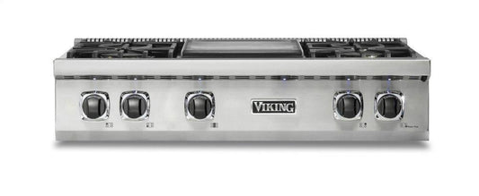 VIKING 36" 5 Series Gas Rangetop in Stainless Steel - VRT5364GSS