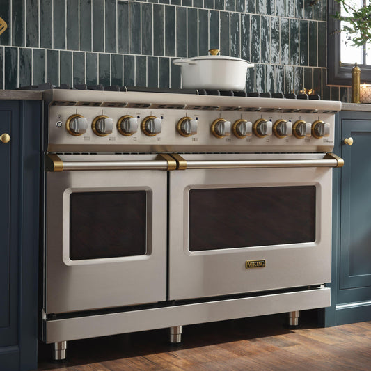 VIKING 48" Dual Fuel Range - VDR548 Viking 5 Series Gray - VDR5488BDG