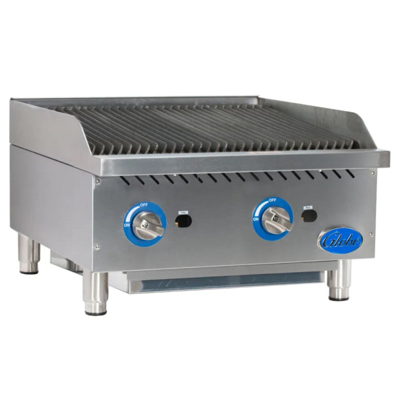 Globe 24" Gas Charbroiler with Cast Iron Radiants - 80,000 BTU - GLGCB24GCR