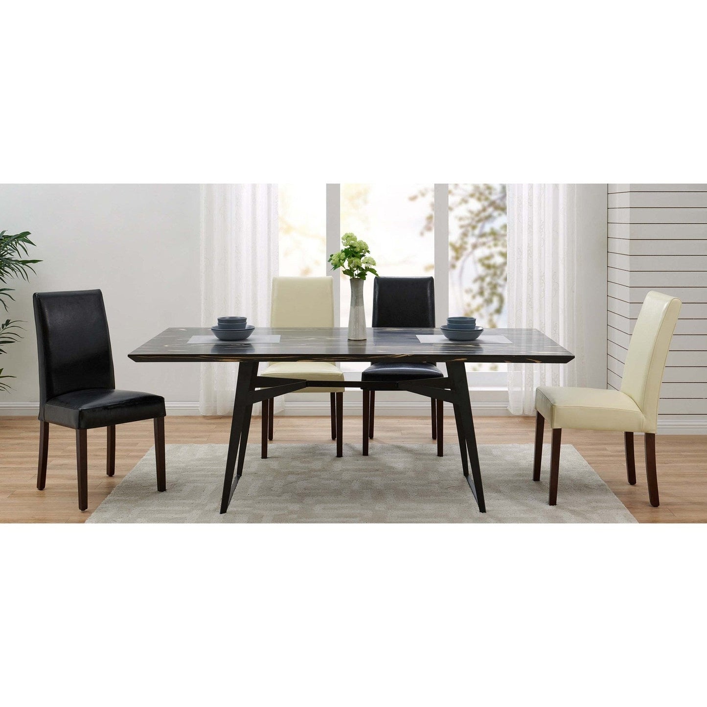New Pacific Direct Hartford Bicast Leather Dining Chair, (Set of 2) - 198140-23