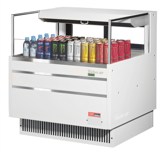 Turbo Air Open-Air Coolers - TOM-36L-UFD-W(B)-1S-N