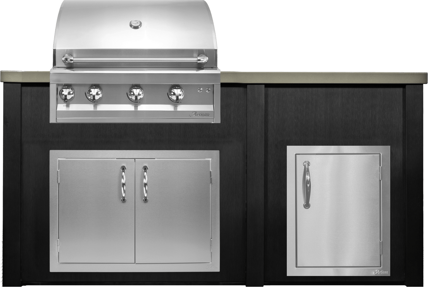 Haven 72" Artisan Outdoor Kitchen Island w/ 17" Door - HART72DOOR
