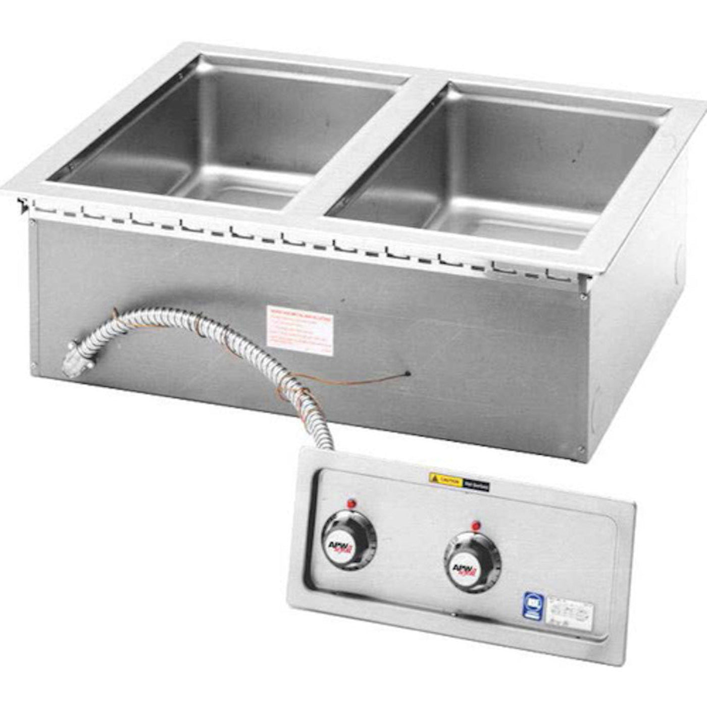 APW Wyott HFW-2D Electric Drop-In Hot Food Well Unit with - AWHFW2D