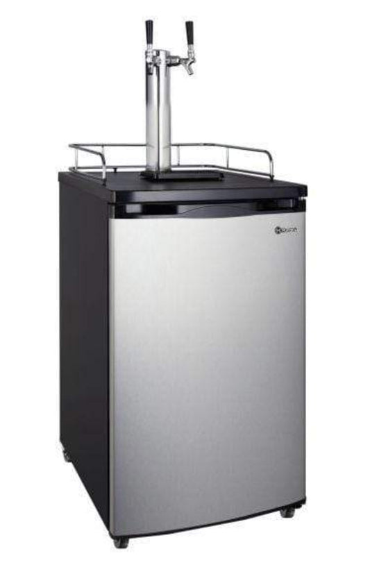 Kegco 20" Wide Kombucha Tap Stainless Steel Kegerator - KOM19S-1NK