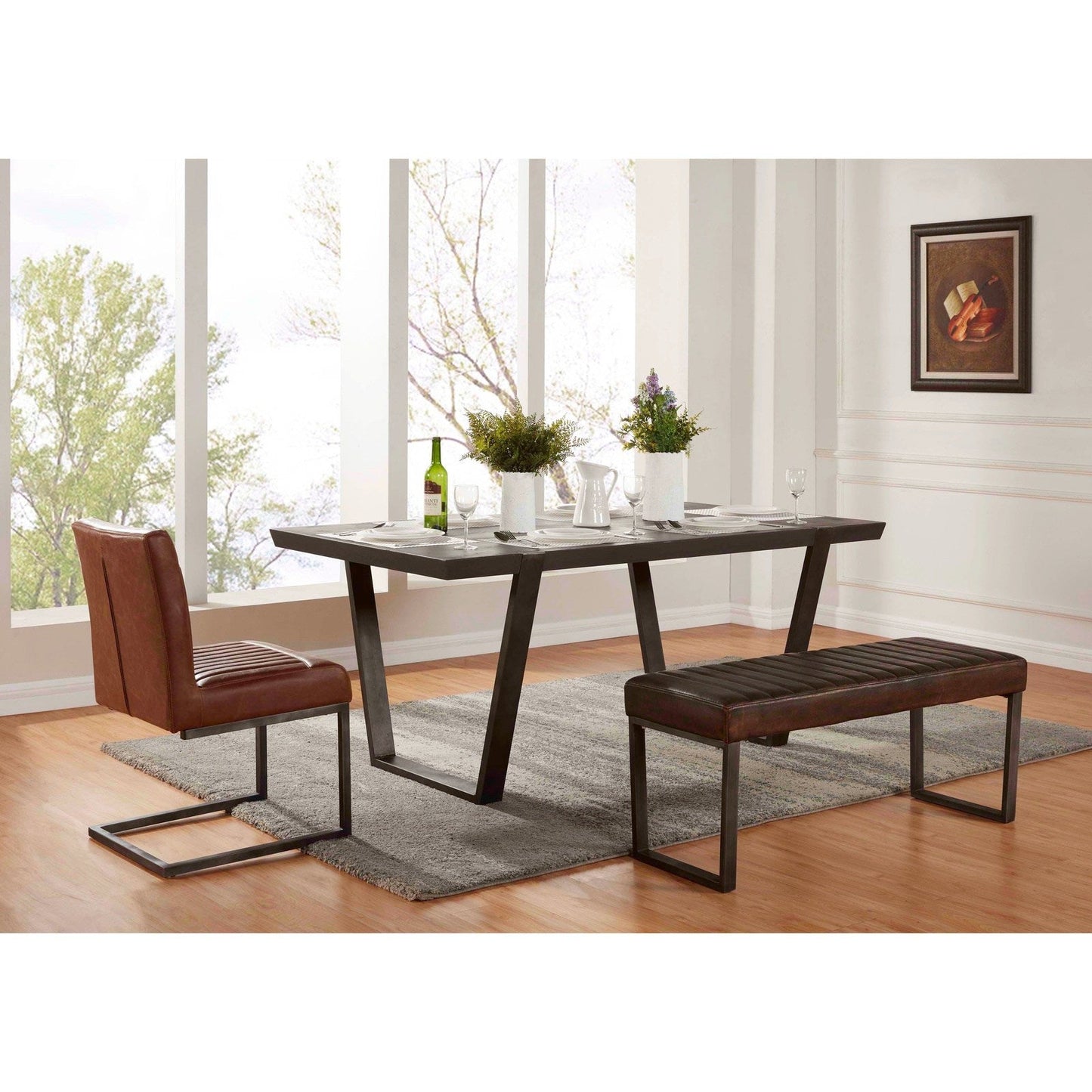 New Pacific Direct Ronan PU Leather Dining Chair, (Set of 2) - 1060002-215