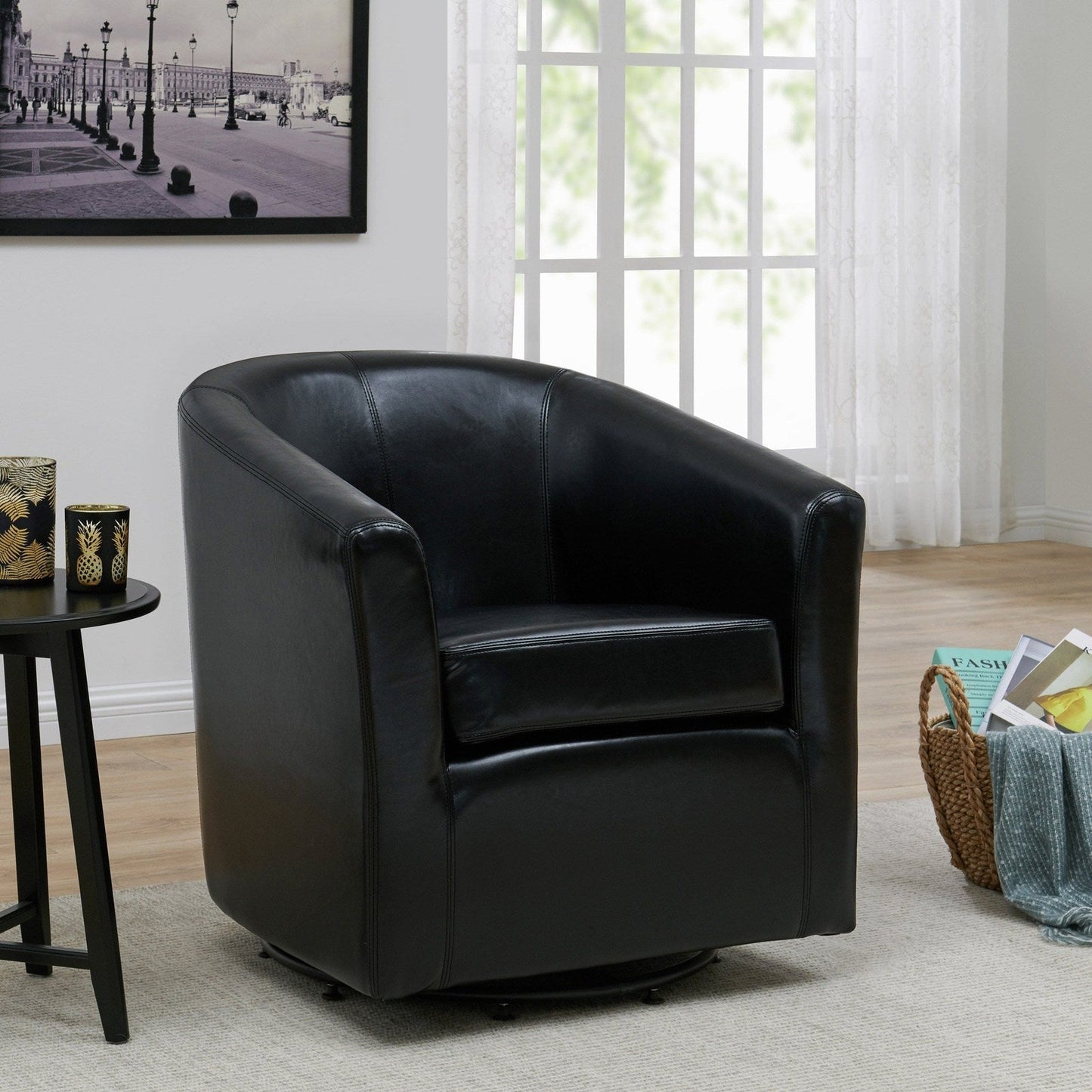 New Pacific Direct Hayden Swivel Bonded Leather Chair - 193012B-23