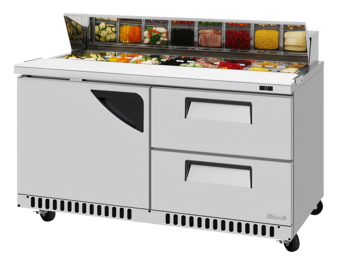 Turbo Air Super Deluxe Prep Tables - TST-60SD-D2R(L)-FB-N