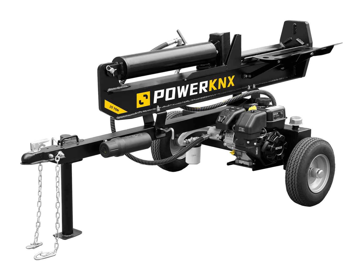 POWERKNX 25-Ton Vertical/Horizontal Gas Log Splitter - 31-403