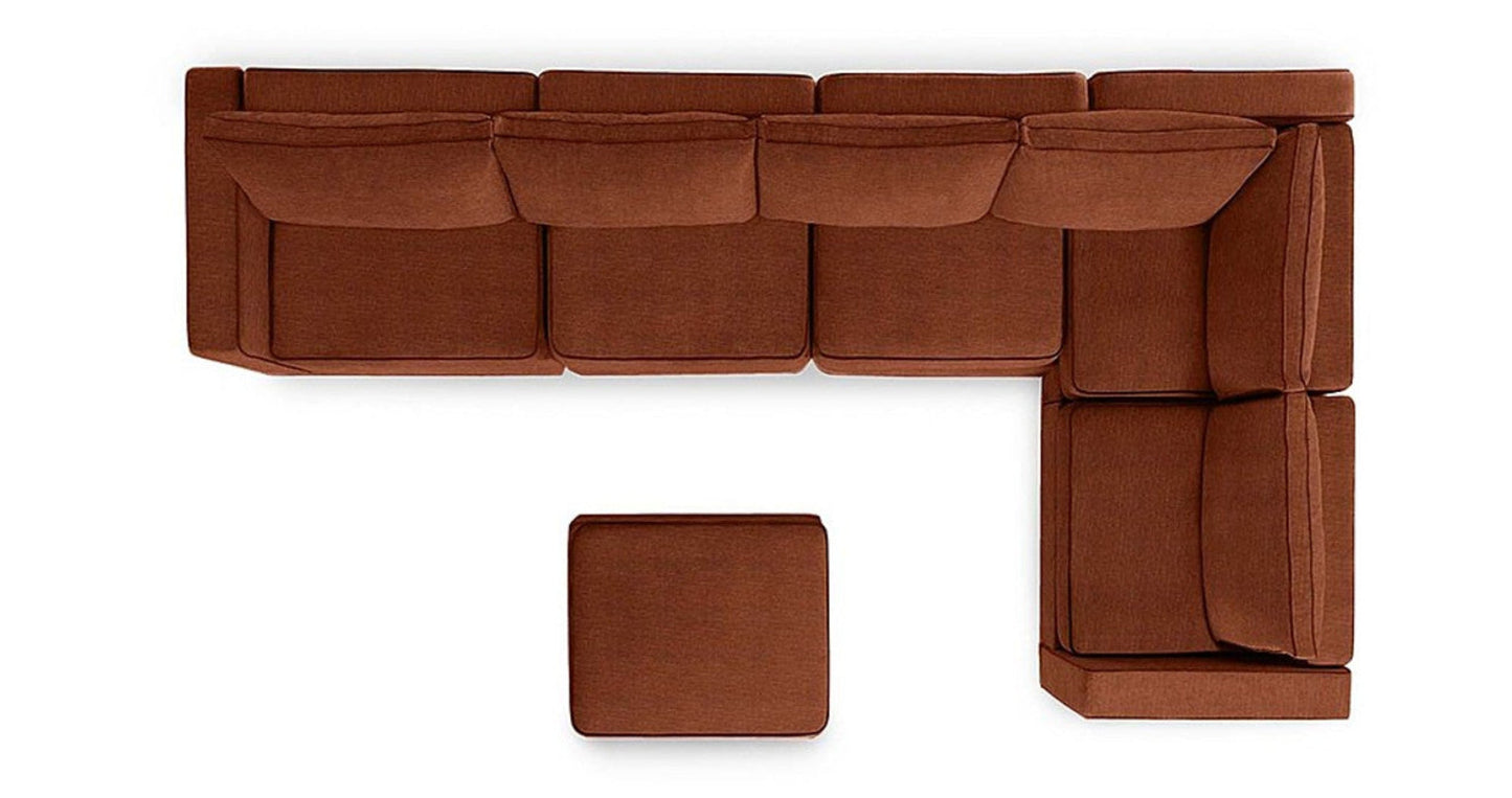 Lovesac – 6 Seats + 8 Sides Combed Chenille & Standard Foam – Tan - SKU_1772863437760_130