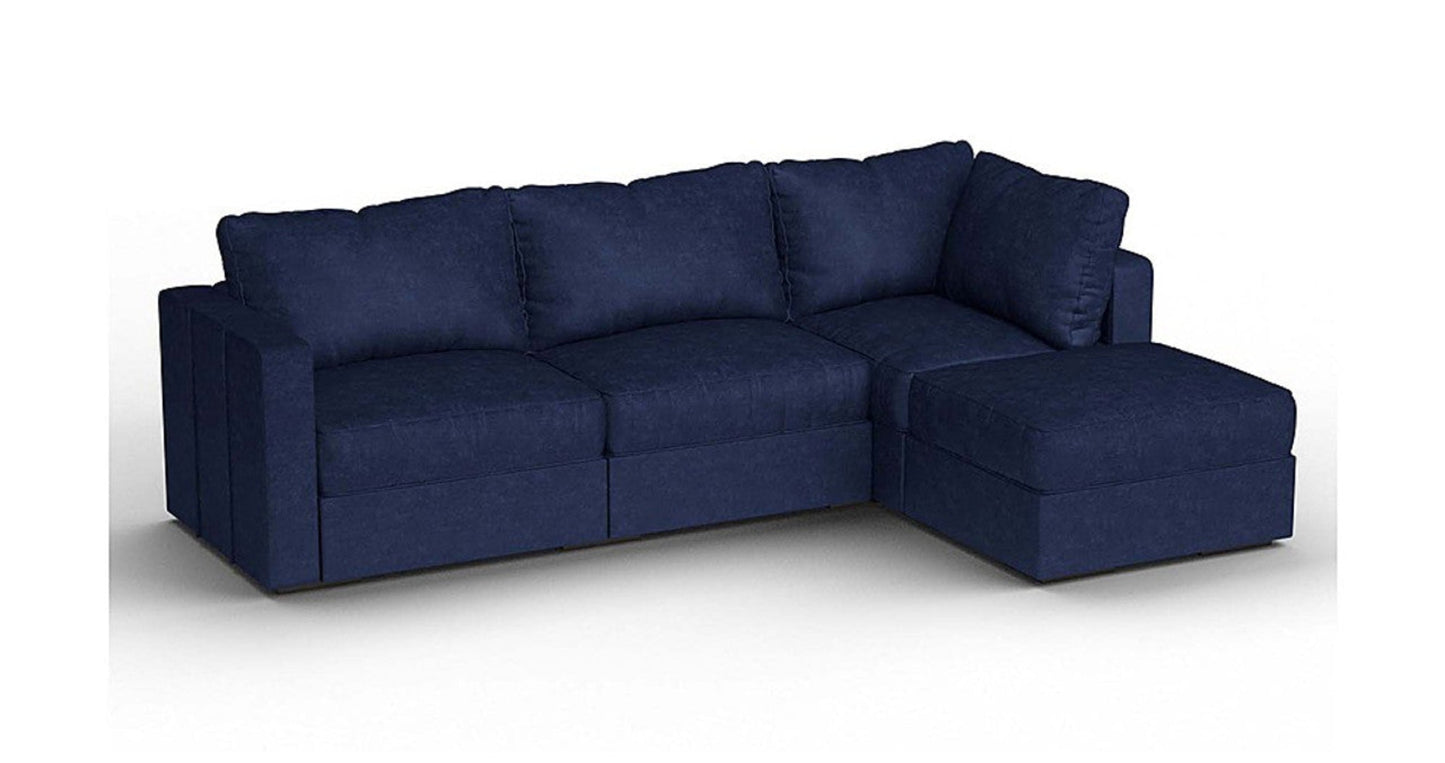 Lovesac – 4 Seats + 5 Sides Corded Velvet & Lovesoft – Sapphire Navy - SKU_1772861630141_7