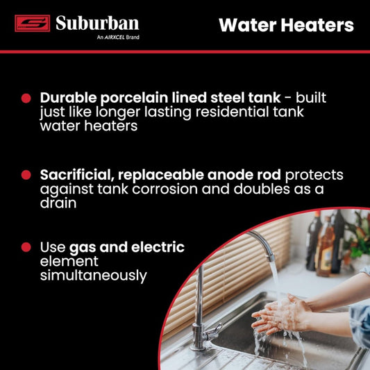 Suburban Gas-Electric Water Heater SW10DE - 5243A