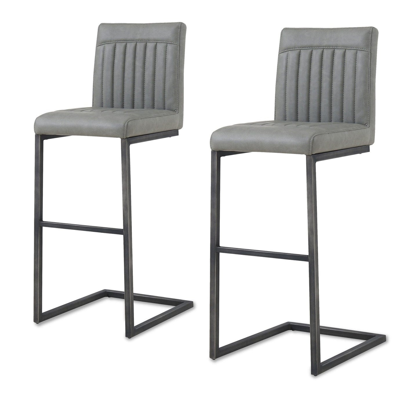 New Pacific Direct Ronan PU Leather Bar Stool, (Set of 2) - 1060009-216