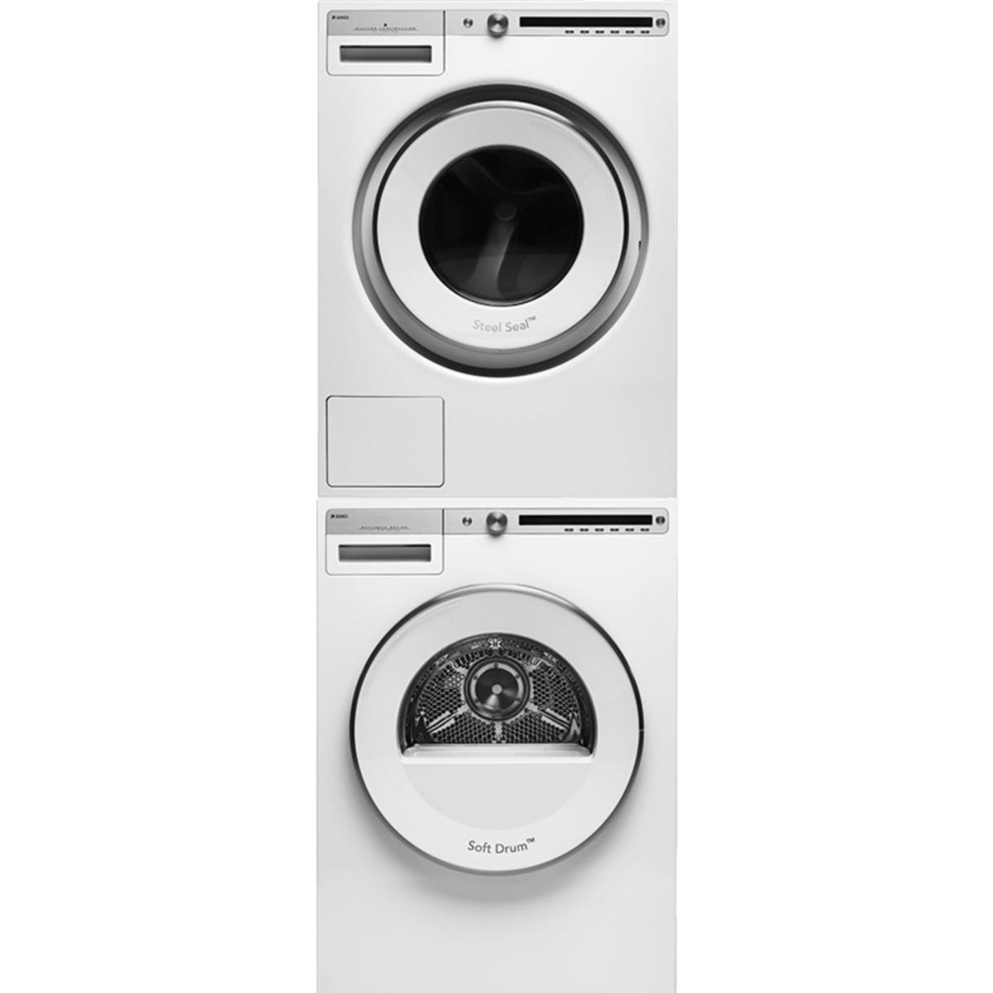 Asko 24 Inch Front Load Washer & Inch Electric Dryer - Asko-W4114CW-T411VDW