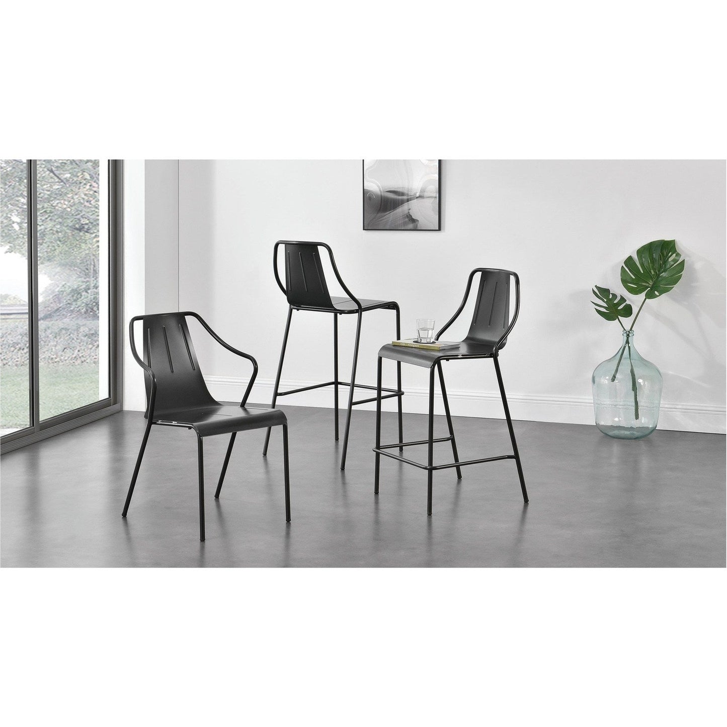New Pacific Direct Callum Metal Chair, (Set of 4) - 9300048