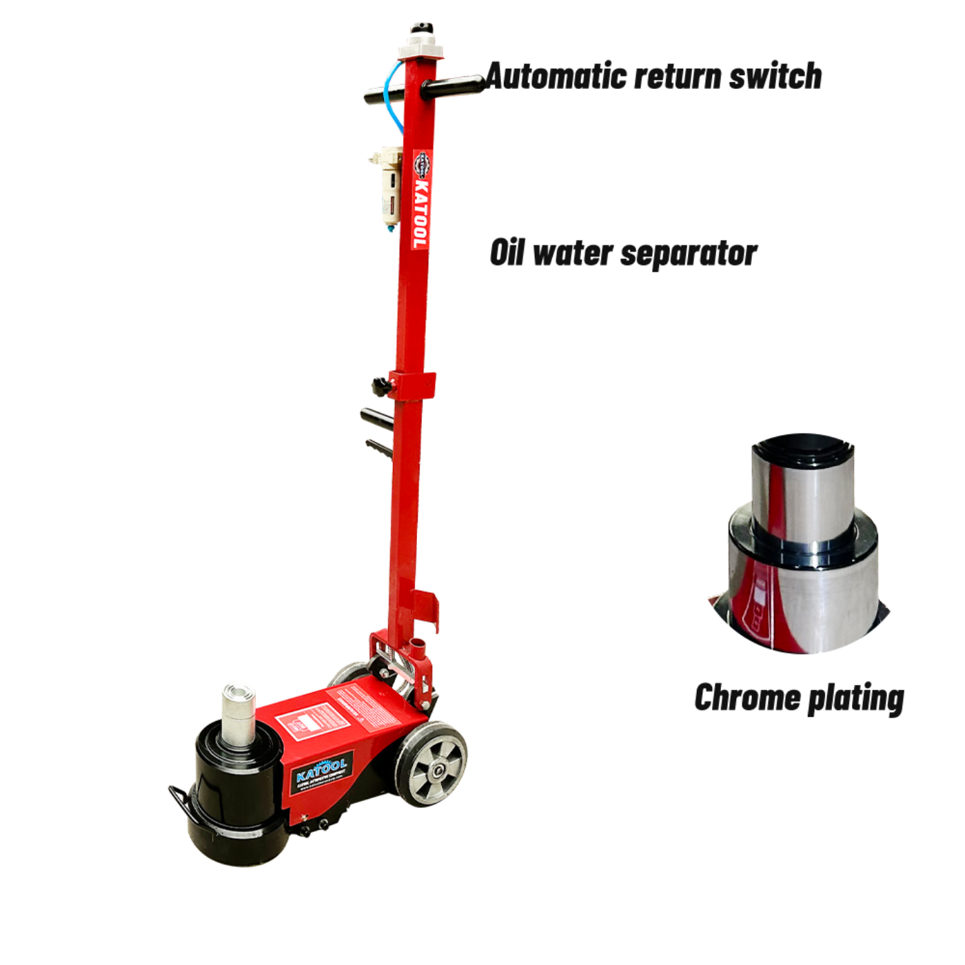 Katool 80 Ton Heavy Duty Floor Jack Pneumatic Hydraulic Jack Car Truck Lift Fit for Garages, Repair Shops Lift Range 7.6"- 14.5"