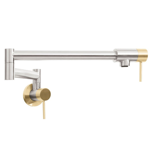 ZLINE Autograph Gemini Pot Filler in Brushed Nickel and Champagne Bronze, - GEM-FPF-ZBNCB