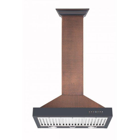 ZLINE 30 in. Hand-Hammered Copper Wall Range Hood, - KB2-HBXXX-30