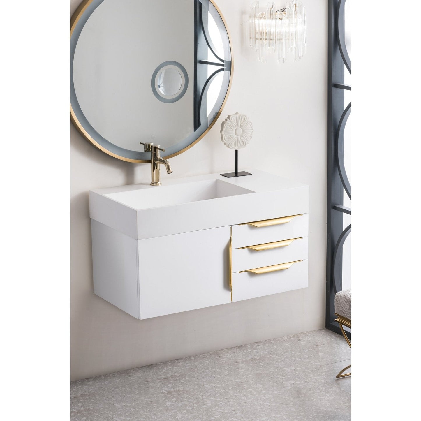 James Martin Vanities Mercer Island 36" Single Vanity - 389-V36-AGR-G-DGG