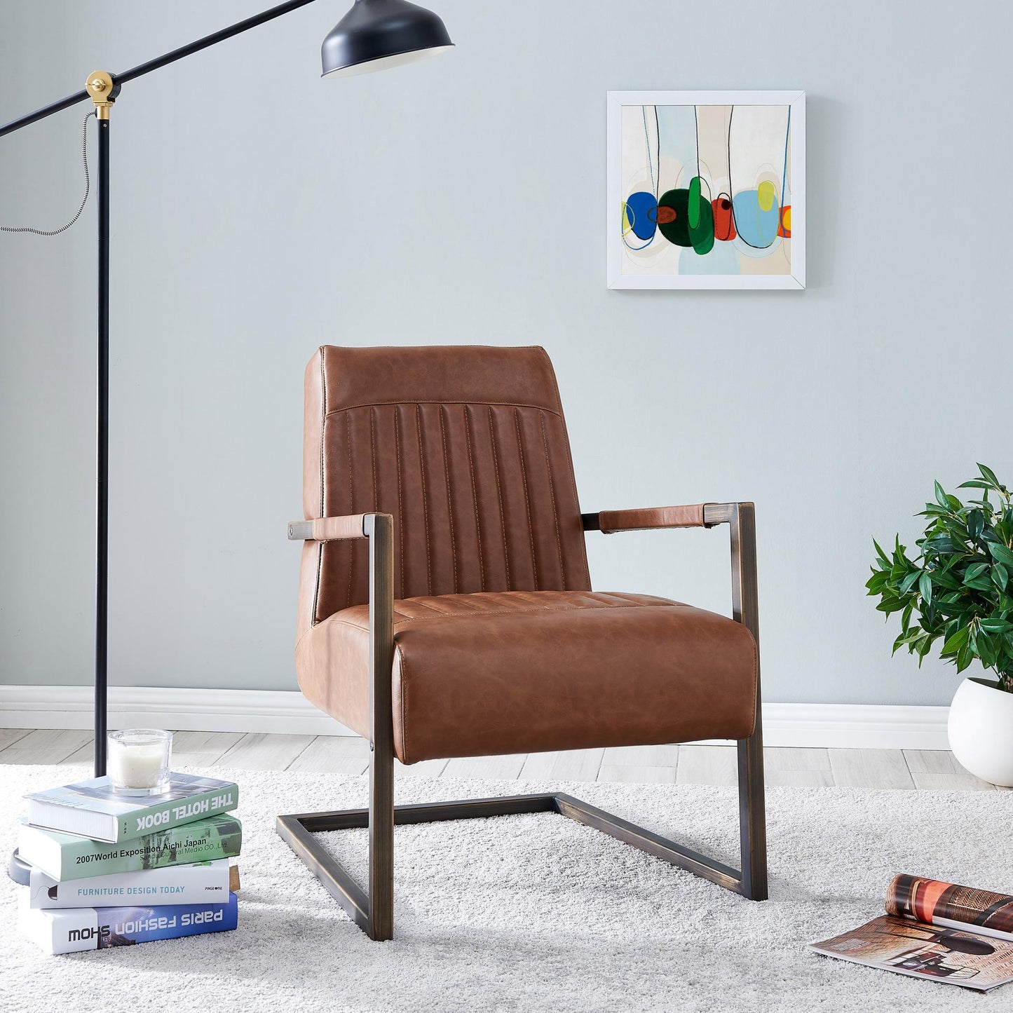 New Pacific Direct Jonah PU Arm Chair  - 1060006-215