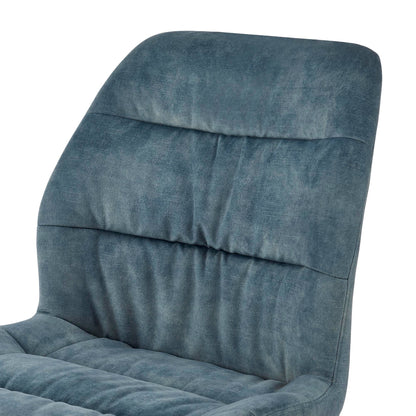 New Pacific Direct Raven Velvet Fabric Dining Side Chair, (Set of 2) 1060018-217 - 1060018-217