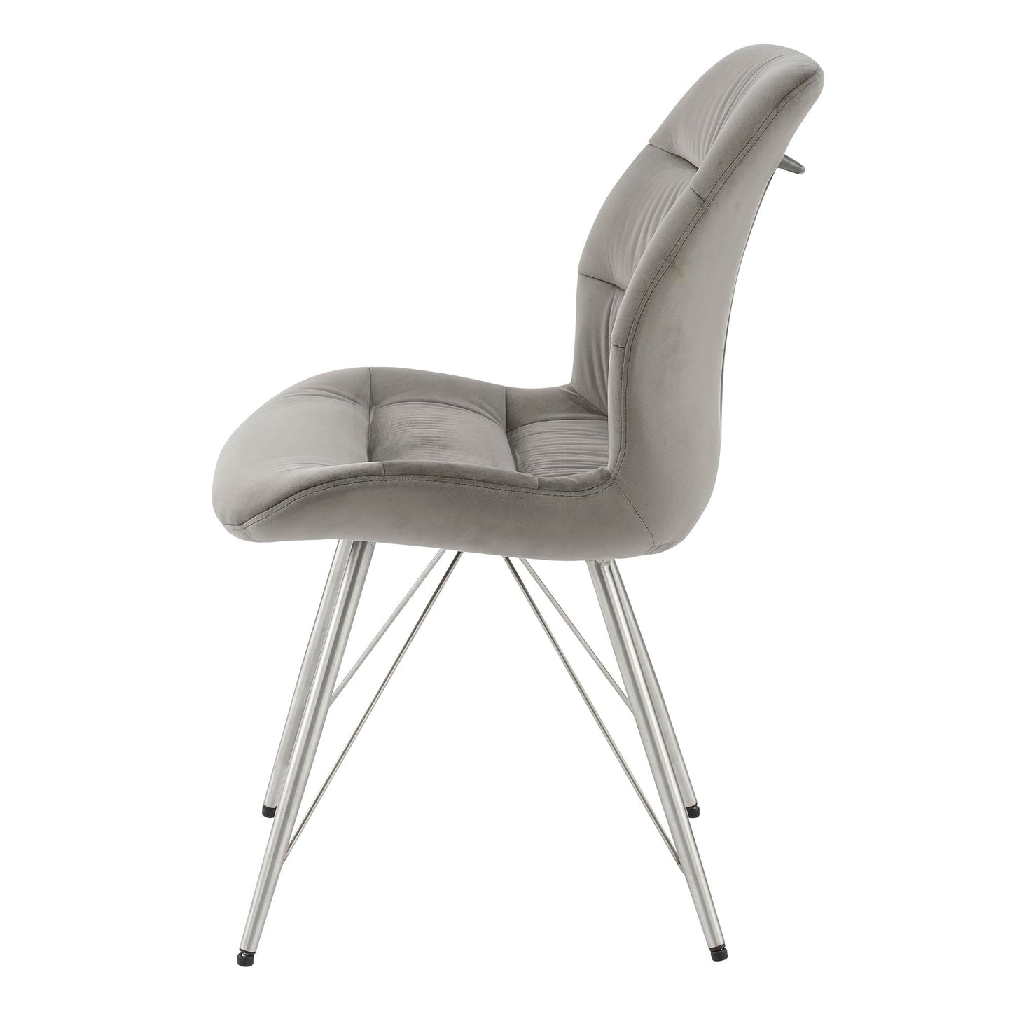New Pacific Direct Raven Velvet Fabric Dining Side Chair, (Set of 2) 1060018-363 - 1060018-363