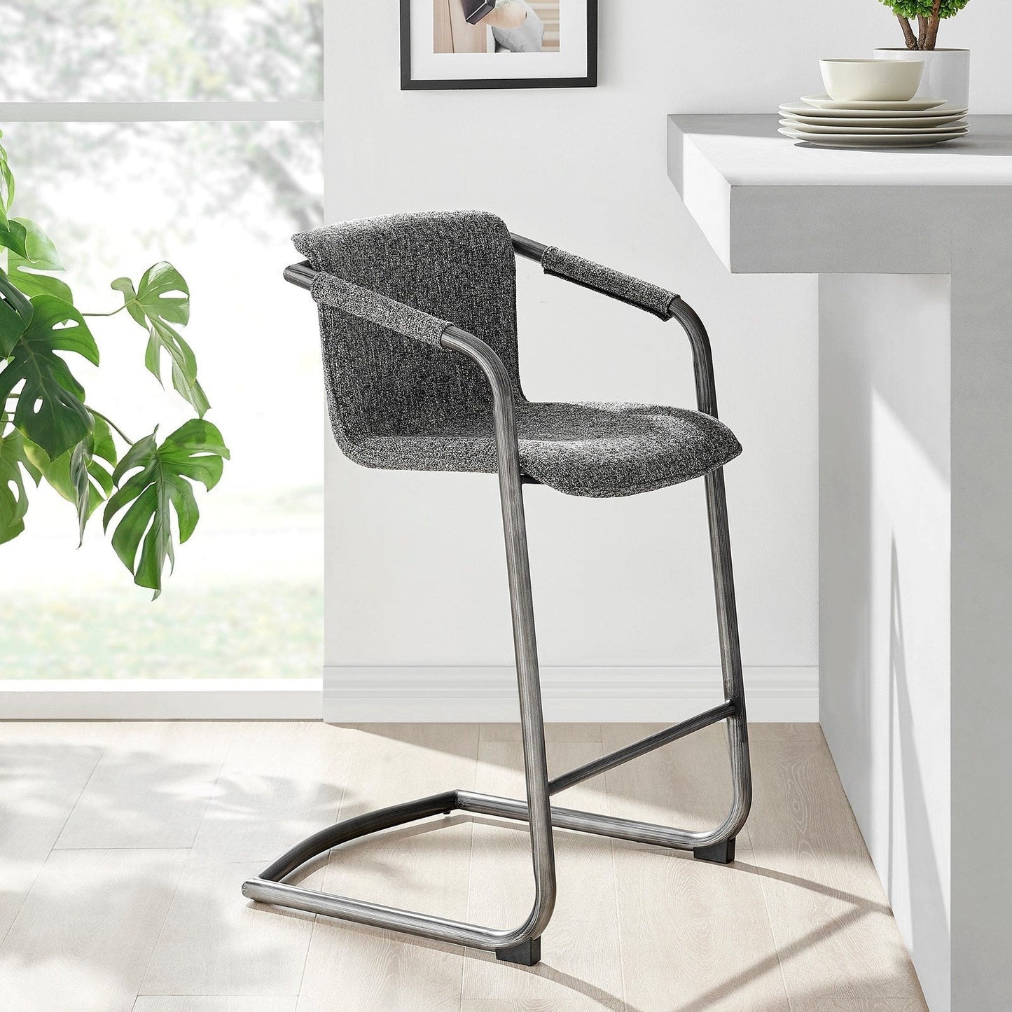 New Pacific Direct Indy Fabric Counter Stool, (Set of 2) 1060030-219 - 1060030-219