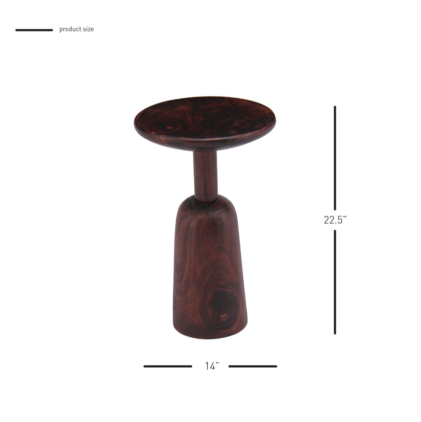 New Pacific Direct Kawhi KD Trembesi Side/ End Table  - 1210022-DB