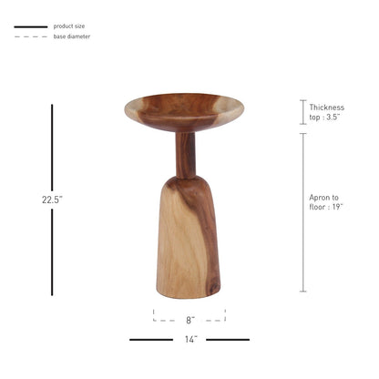 New Pacific Direct Kawhi KD Trembesi Side/ End Table -  1210022-N