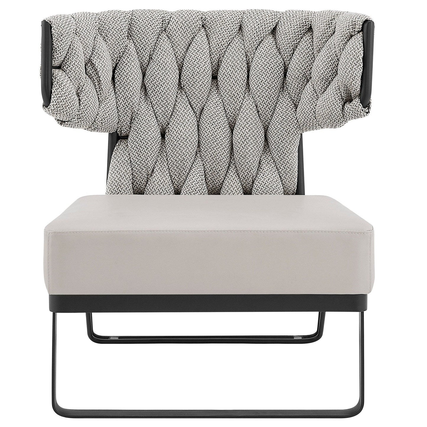 New Pacific Direct Leander Fabric/PU Accent Chair -  1240011-5006