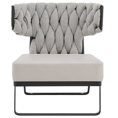 New Pacific Direct Leander Fabric/PU Accent Chair -  1240011-5006