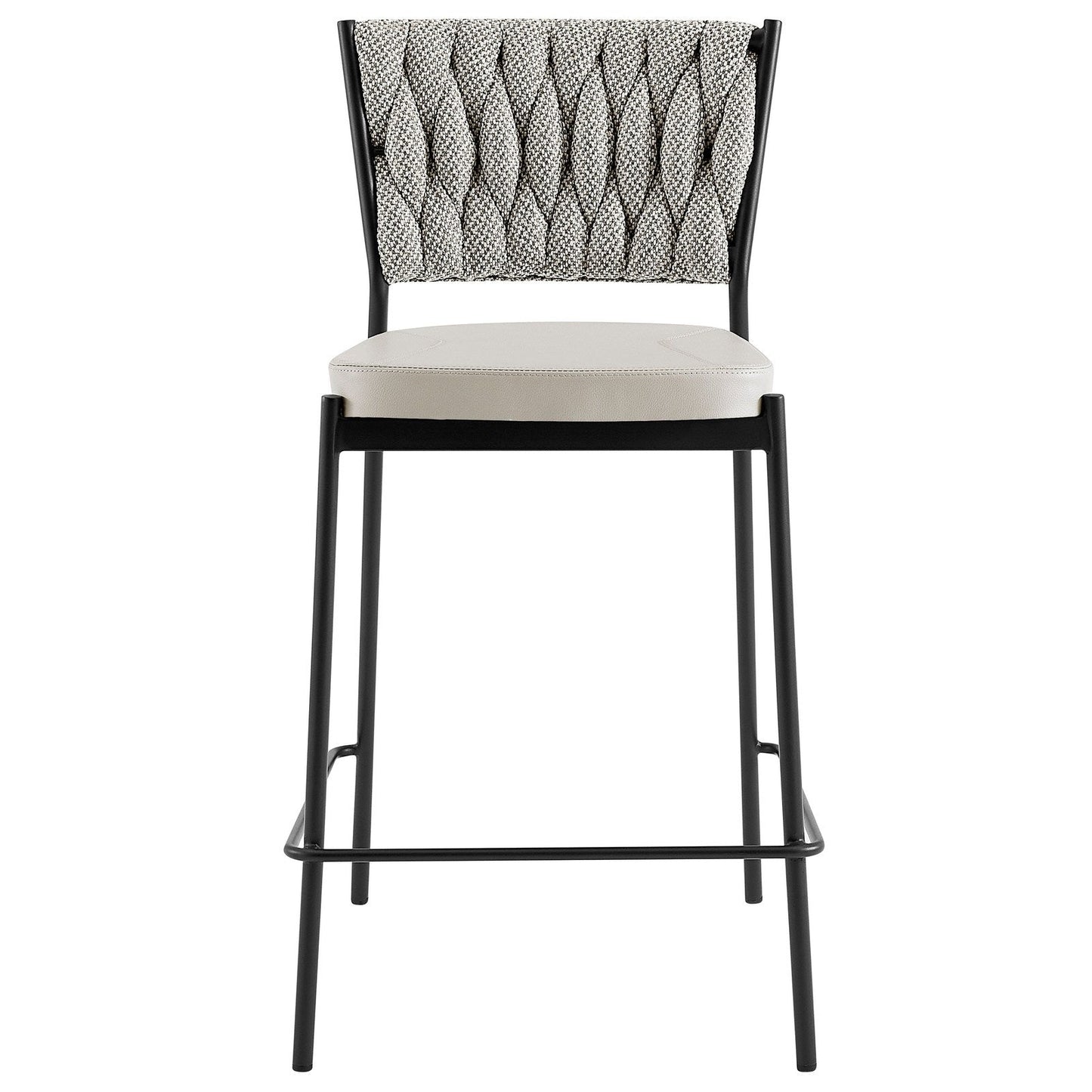 New Pacific Direct Leander Fabric/ PU Counter Stool, (Set of 4)  - 1240015-5006