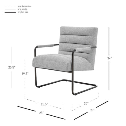New Pacific Direct Peyton Fabric Accent Arm Chair   - 1250022-410