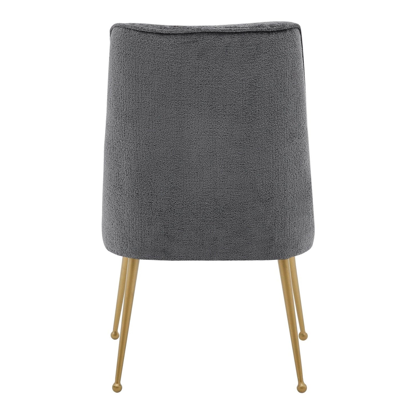 New Pacific Direct Cedric KD Fabric Dining Side Chair Gold Legs, (Set of 2)  - 1250024-568