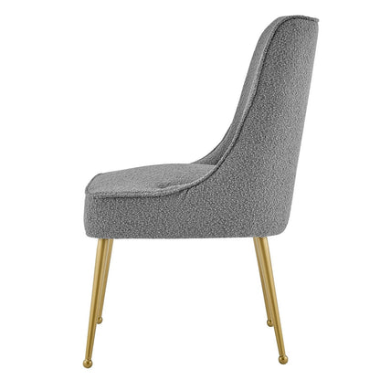 New Pacific Direct Cedric Fabric Dining Side Chair Gold Legs, (Set of 2)  - 1250026-564