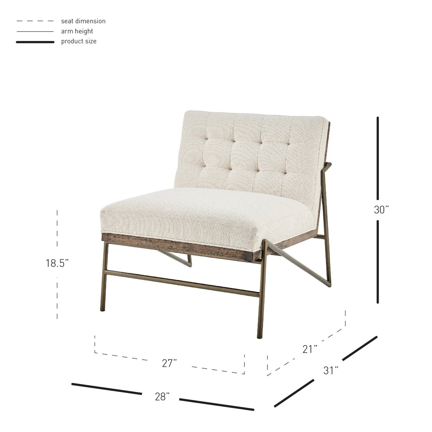 New Pacific Direct Marlow Fabric Accent Chair  - 1250033-276