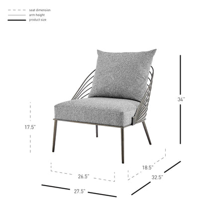 New Pacific Direct Kelby Fabric Accent Chair  - 1250034-572