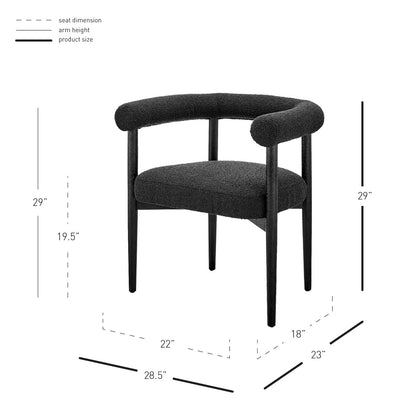 New Pacific Direct Keanu Fabric Dining Side Chair 1250038-576  - 1250038-576