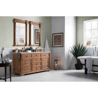 James Martin Vanities Savannah 60" Driftwood Double Vanity - 238-104-5611-3AF
