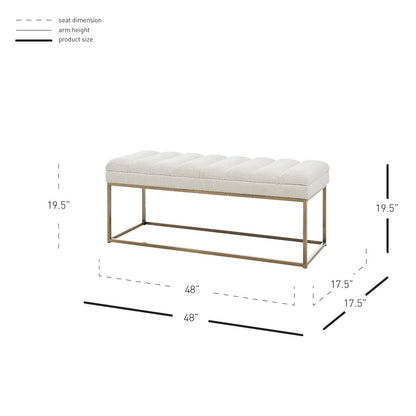 New Pacific Direct Darius KD Fabric Bench  - 1600080-567