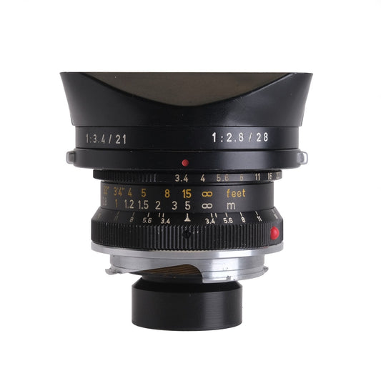 Leica 21mm f3.4 Super Angulon Black, Hood 2583099