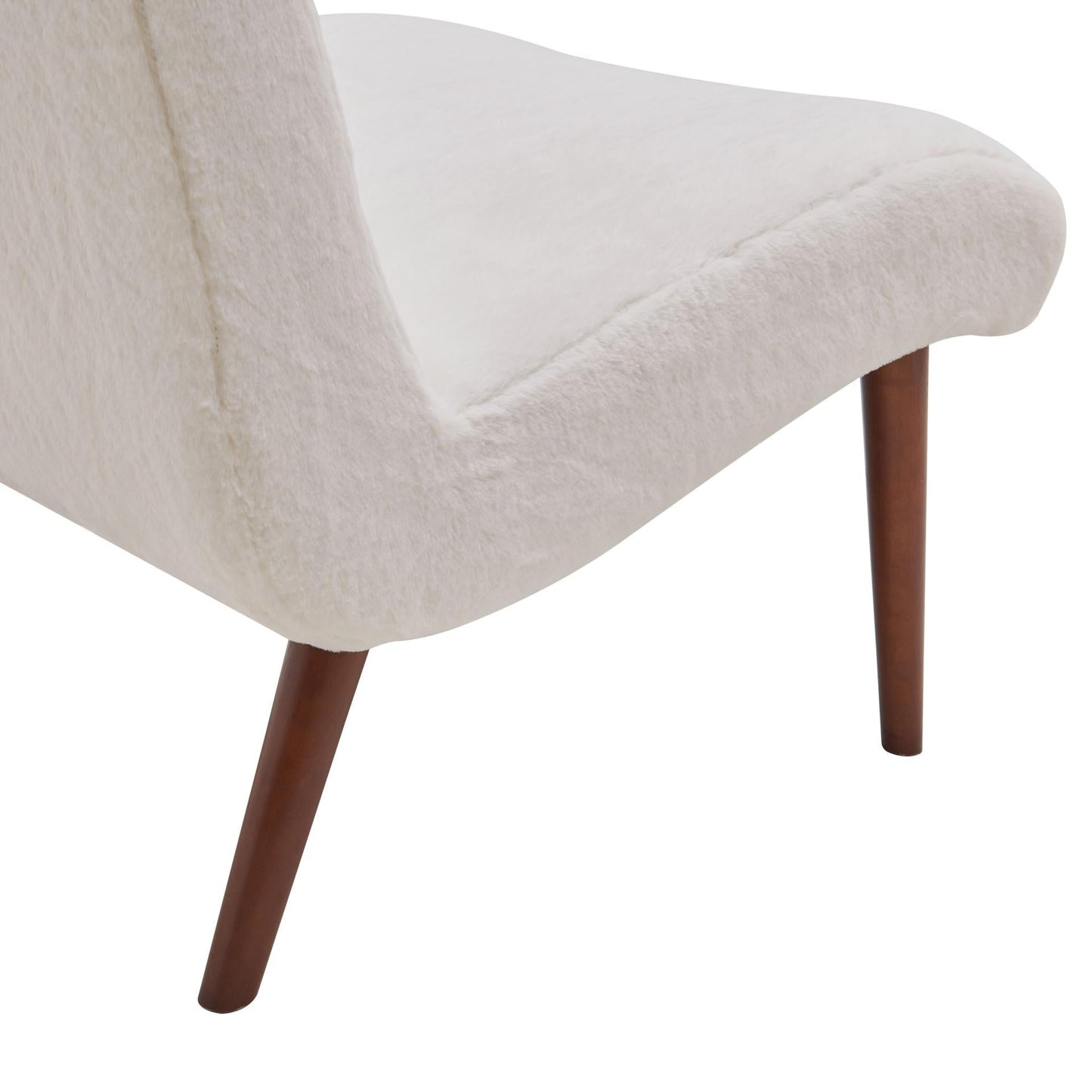New Pacific Direct Alexis Faux Fur Fabric Chair  - 1900134-408